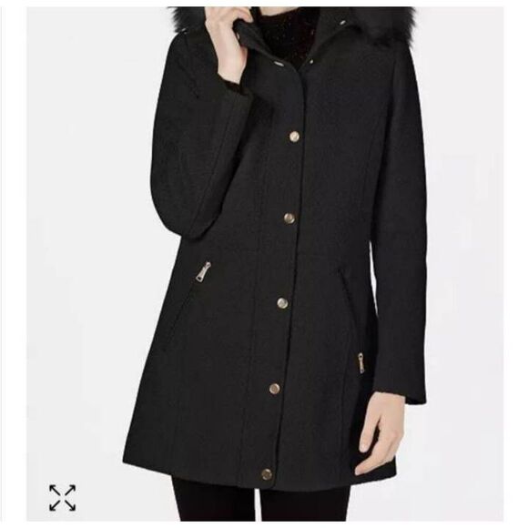 I.N.C. INTERNATIONAL CONCEPTS BLACK COAT SZ.S EUC *HOOD NOT INCLUDED* - Picture 1 of 9